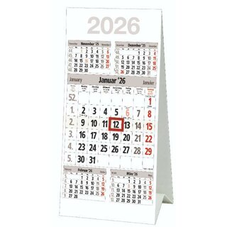 Bühner Tischkalender M5TK, 5 Monate / 1 Seite, 9,6 x 20,5...