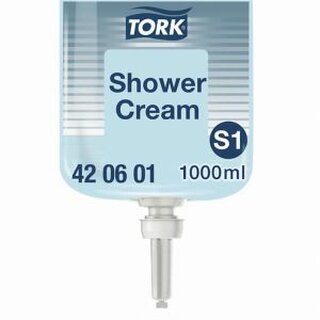 TORK Seifencreme Premium Hair & Body 420601, Flasche, 1 l, pH-neutral, blau 6St