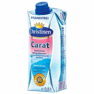 Stilles Wasser Christinen Carat, ohne Kohlensure, 0,5 Liter x 24 Stck