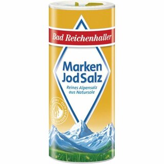 Bad Reichenhaller Marken- Jodsalz, 167569, 500-Gramm-Dose