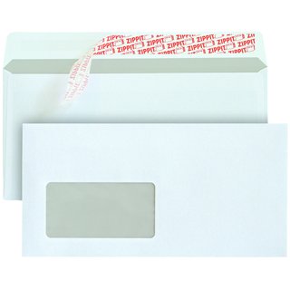 Briefumschlag, mit Fenster, hk, C6/5, 229x114mm, 80g/m, wei