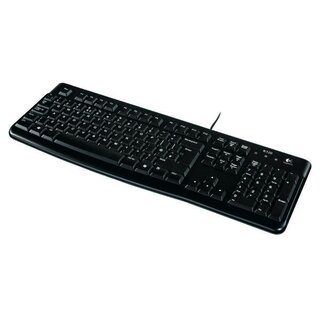 Logitech 920-002516 Tastatur K120 2227320, USB-Anschluss/kabelgebunden, schwarz