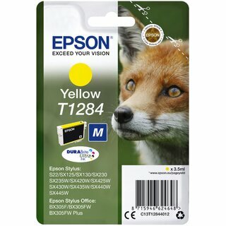 Tintenpatrone Epson T128440, Reichweite: 225 Seiten, gelb