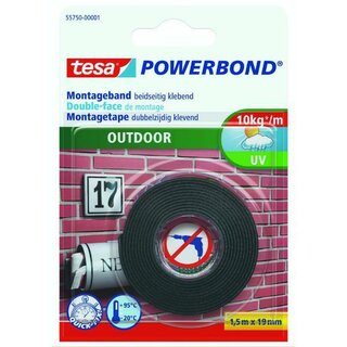 Tesa Powerbond OUTDOOR transp. 19mm x 1,5m 1 St