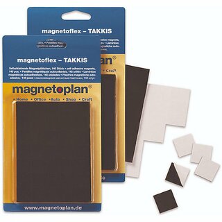 Magnetoplan TAKKIS selbstklebend 15x15x0,75mm 140 St