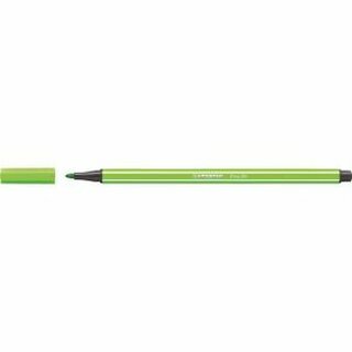 STABILO Faserschreiber Pen 68/33, Einweg, mit Kappe, M / 1 mm, hellgrn
