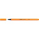Fineliner point 88, mit Kappe, 0,4 mm, Schreibf.: orange