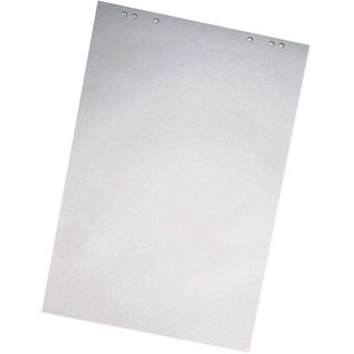 Flipchartblock, blanko/blanko, 68x99cm, 80g/m, hf, wei, 20 Blatt