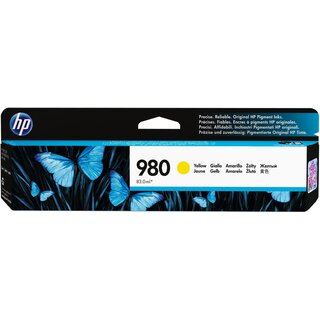 Tintenpatrone HP D8J09A - 980A, Inhalt: 83,0 ml, gelb