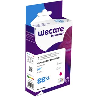 Tintenpatrone wecare  komp. mit HP 88XL/C9392AE, Inhalt: 24ml, magenta