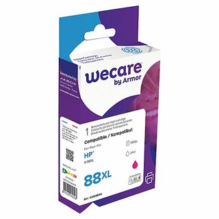 Tintenpatrone wecare  komp. mit HP 88XL/C9392AE, Inhalt: 24ml, magenta