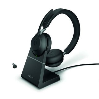 Jabra 26599-989-889 Headset Evo.2 65UC Ster. USB-C Ladesta. Smph/PC/Ta BT o.Kab