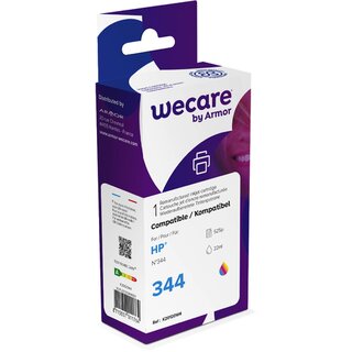 Tintenpatrone wecare  komp. mit HP 344/C9363EE, Inhalt: 22ml, 3-farbig