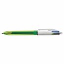 4-Farbkugelschreiber BIC 933948, 4 Colour Fluo,...