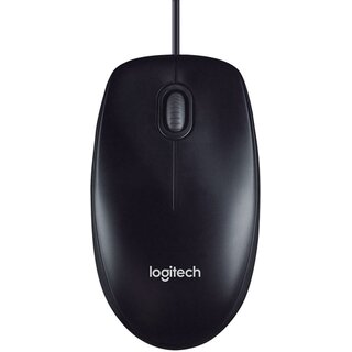 Logitech 910-005003, Maus M100 m. Kabel schwarz