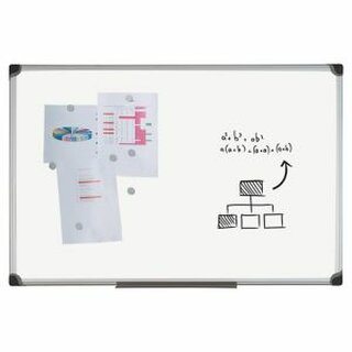 Weiwandtafel Bi-Office CR0801178 Classic, emaillierte Oberfl, Mae: 90 x 120cm