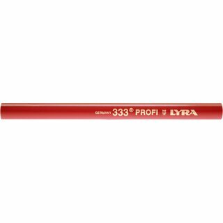 Zimmermannsstift Lyra 33/24, ovale Form, poliert, Lnge: 24 cm, rot