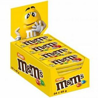 M+M Peanut 842347, Portion a 45g, 24 Stck