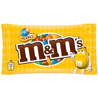 M+M Peanut 842347, Portion a 45g, 24 Stck