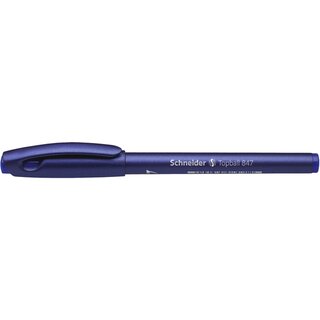 Tintenroller Schneider Topball 847, Strichstrke: 0,5mm, blau, 10 Stck