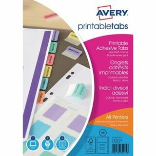 Registertabs Avery Zweckform L7431, 96 Stck