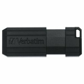 USB-Stick Verbatim 49321 Pinstripe, Speicherkapazitt: 8GB, schwarz, 50 Stck