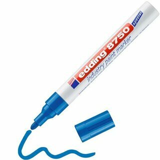 edding Industrie Lackmarker 4-8750003, Rundspitze, 2-4 mm, blau