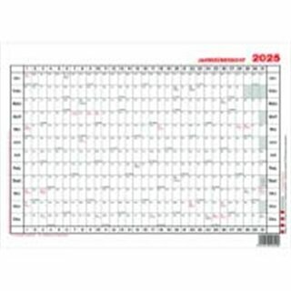 Gss Plakatkalender Nr. 2, Jahresplaner, 12 Monate, 29,7 x 21cm (A4), 2025