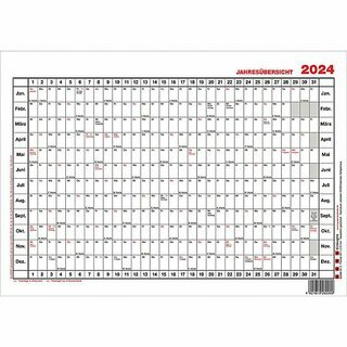 Gss Plakatkalender Nr. 2, Jahresplaner, 12 Monate, 29,7 x 21cm (A4), 2025