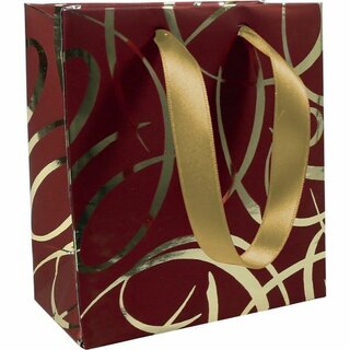 Geschenktasche Clairefontaine 212853C, Klein, 12x4,5x13,5cm, rot/gold