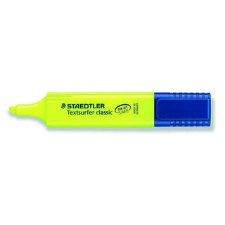 Textmarker Staedtler Classic 364, Strichstrke: 1-5mm, nachfllbar, gelb