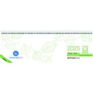 Zettler Tischquerkalender 146, 1W/1S, 30 x 10cm, grn, UWS, 2025