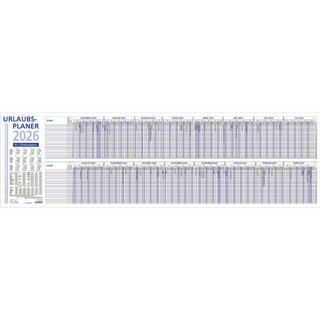Zettler Urlaubsplaner 992, faltbar, 100 x 29,7 cm, für 25...