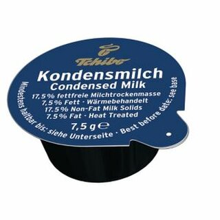 Tchibo Kondensmilch 403403, 7,5 % Fettgehalt, 7,5 g pro Portion, 240 Stck