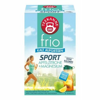 Tee Teekanne FRIO Apfel-Zitrone-Magnesium, 18 Beutel a 2,5g