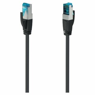 Netzwerkkabel, Hama, 200681, 3m, Schwarz, CAT-6a, S/FTP, RJ 45 Stecker