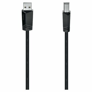 Verbindungskabel USB-A auf USB-B, Hama, 200602, 1,5 m, schwarz