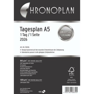 Chronoplan Jahresplaner 50226 Midi, 1T/1S, A5, Jahresset,...