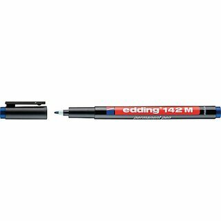 OHP-Stift edding 142 M, wasserfest, Strichstrke: 1mm, blau