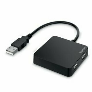 Hama USB-Hub 4 Ports schwarz USB 2.0