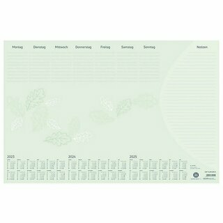 Zettler Schreibunterlage 106 Recycling, mit Kalender fr 2025, 60 x 40 cm, 2025