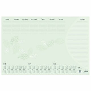 Zettler Schreibunterlage 106 Recycling, mit Kalender fr 2025, 60 x 40 cm