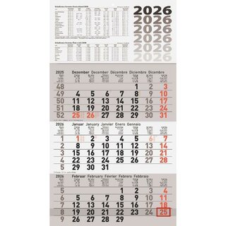 Glocken 3-Monatskalender 5060114006, 30 x 54cm,...