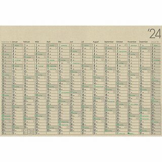 Bhner Plakatkalender GHP14GL, 14 M/1S, 98x67cm, 2-farbig, Graspapier, FSC, 2025