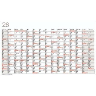 Bühner Plakatkalender OMIKRON K15, 15 M/1S, 122 x 68,5...