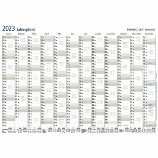 Staedtler Plakatkalender 641 Lumocolor, 12 Monate, abwischbar, 42 x 29,7cm, 2025