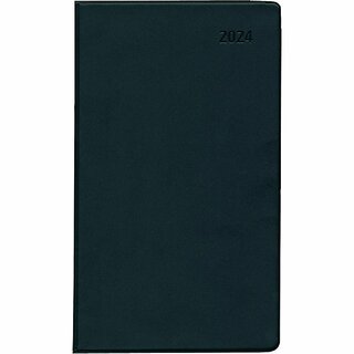 Zettler Taschenkalender 540, 1W/1S, Softcover, 9,5 x 17cm, schwarz
