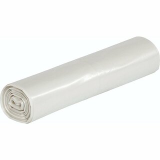 Mllsack stark, LDPE, 0,018 mm, 60 l, 630 x 740 mm, wei, 25 Stck