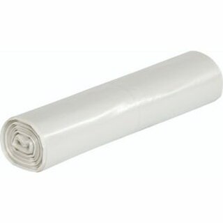 Mllsack stark, LDPE, 0,04 mm, 120 l, 700 x 1.100 mm, wei, 25 Stck