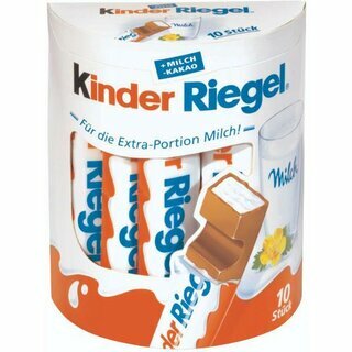 Kinder Schokolade Kinder Riegel, Packung mit 10 Stck a 21 g